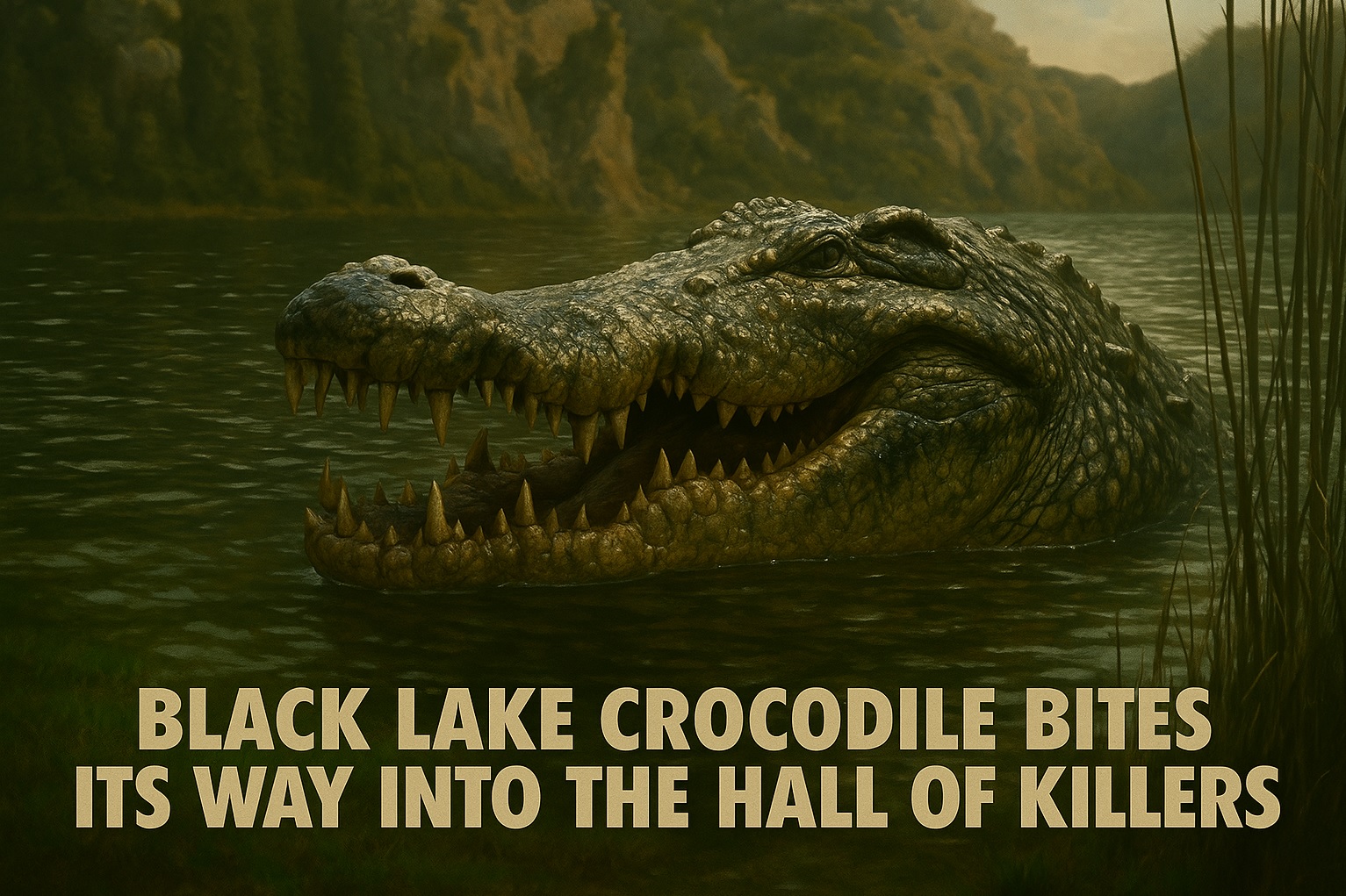 black lake crocodile