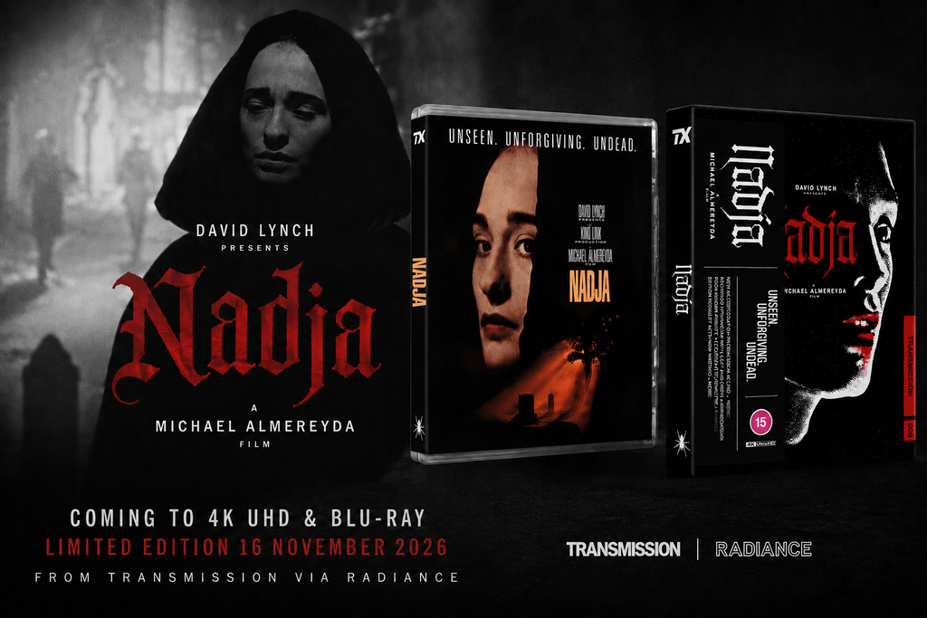Elina Löwensohn in Michael Almereyda’s 1994 vampire film Nadja, coming to 4K UHD and Blu-ray from Transmission via Radiance Films.