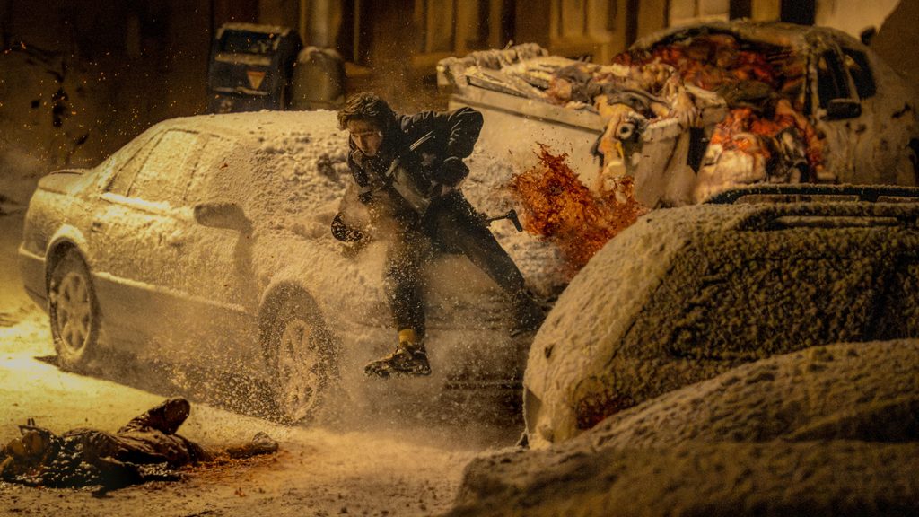 Austin Abrams as Bryan in Zach Cregger’s 2026 Resident Evil movie.