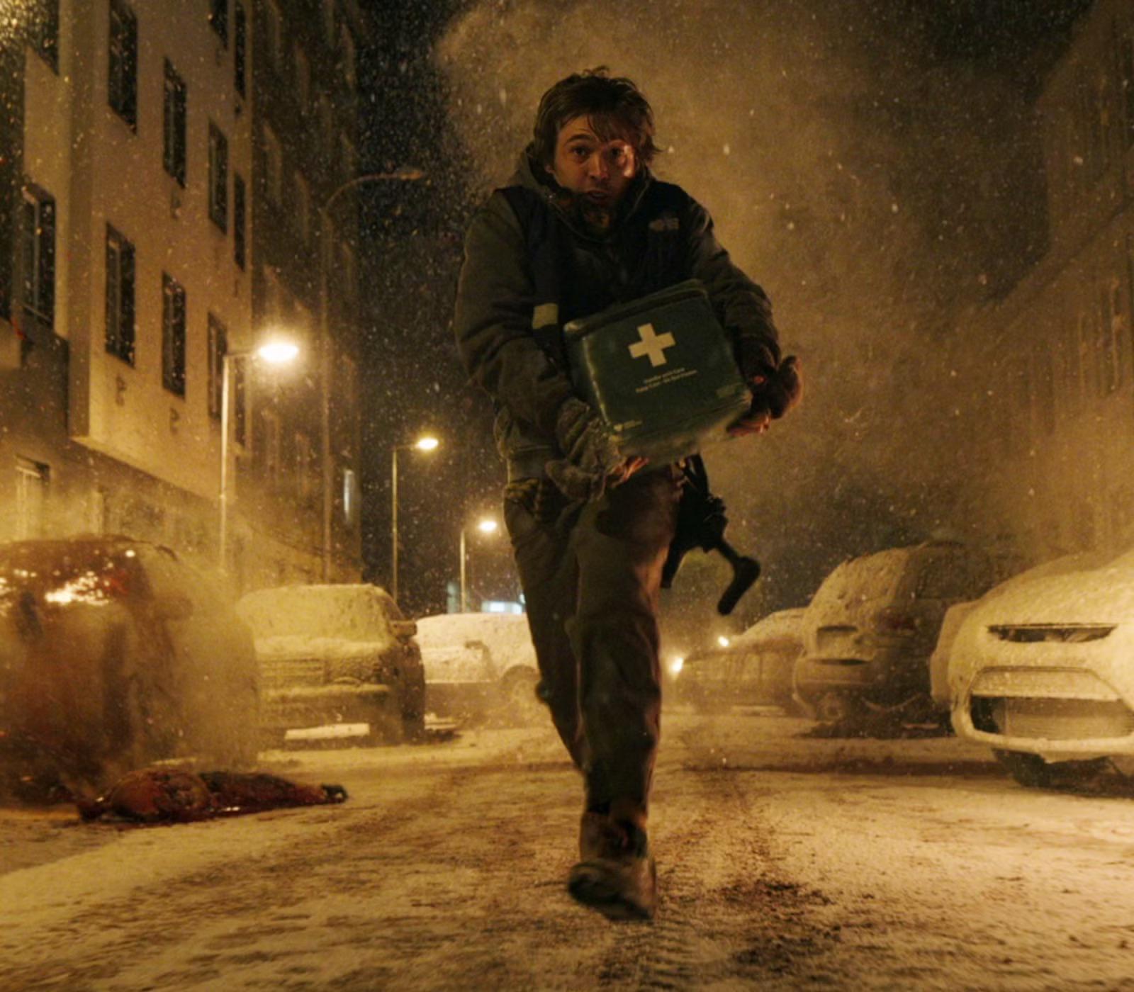 Austin Abrams as Bryan in Zach Cregger’s 2026 Resident Evil movie.