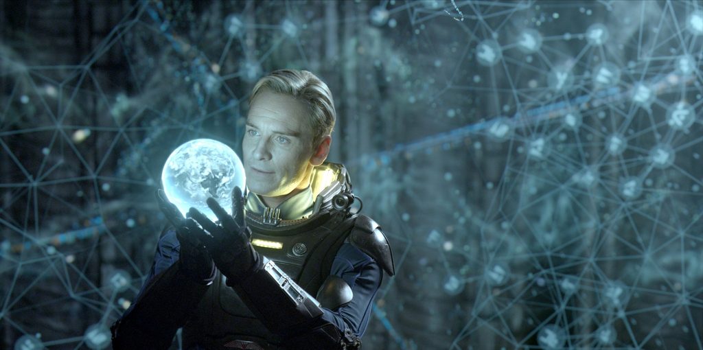 Michael Fassbender as David in Ridley Scott's Alien prequel series