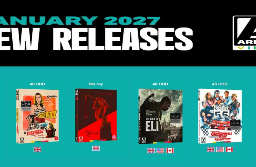 Arrow Video January 2027 releases including The Hand and The Book of Eli