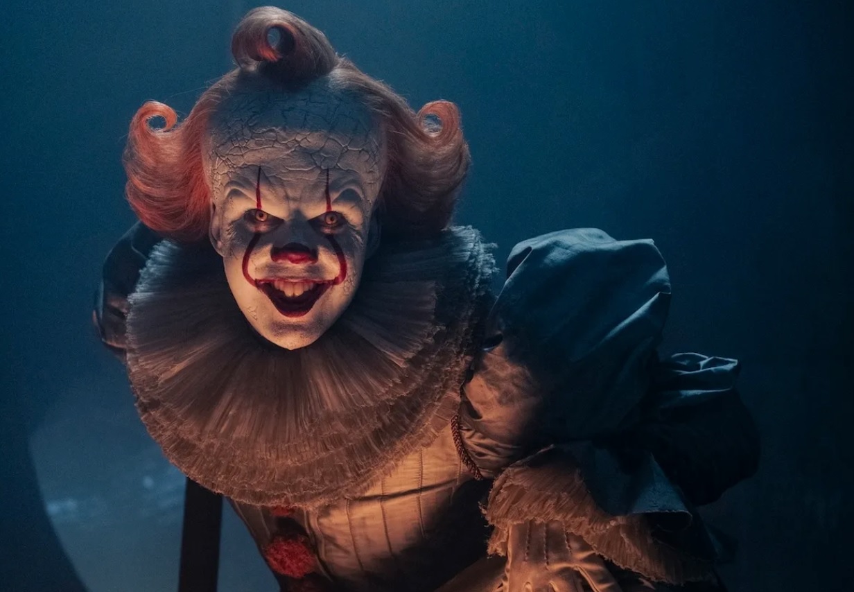 Bill Skarsgård as Pennywise in IT: Welcome to Derry ahead of the 1935-set second season